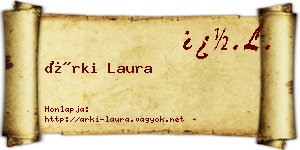 Árki Laura névjegykártya